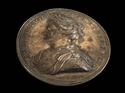 Queen Anne 'Peace of Utrecht' 1713 medal.