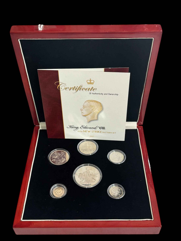 King Edward VIII 1936 New Strike Pattern set with certificate.
