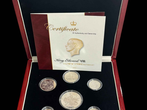 King Edward VIII 1936 New Strike Pattern set with certificate.