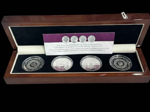 The 60th Anniversary of the Coronation of Queen Elizabeth II pure silver...