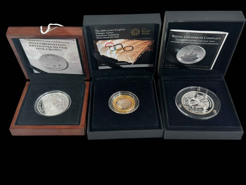 Royal 'Cousins of Conflict' coin, The 2008 UK Olympic Games Handover Ceremony...