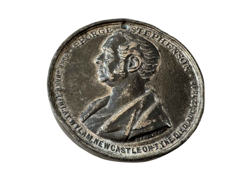 George Stephenson Centenary medallion.