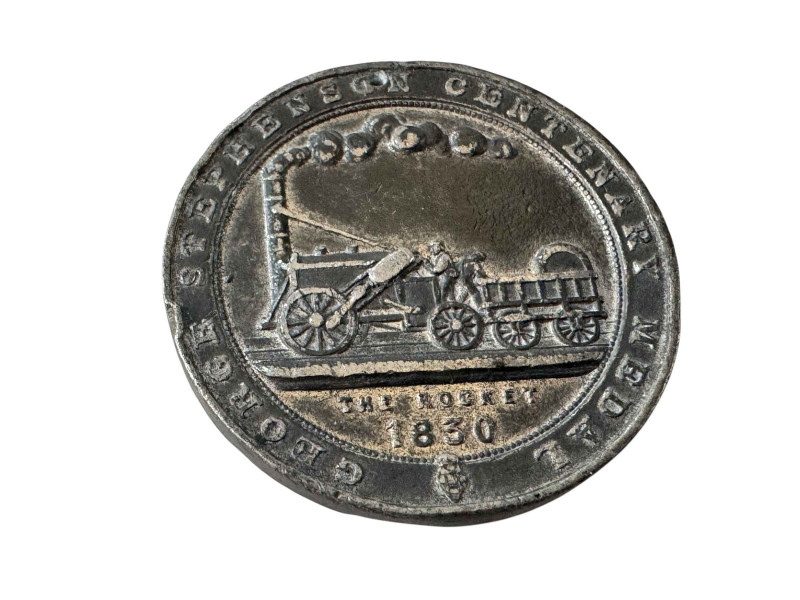 George Stephenson Centenary medallion.