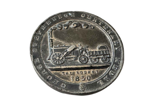 George Stephenson Centenary medallion.