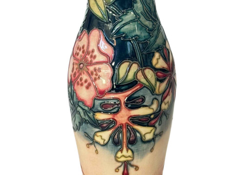 Moorcroft Oberon vase, signed and dated 1993, 26cm.