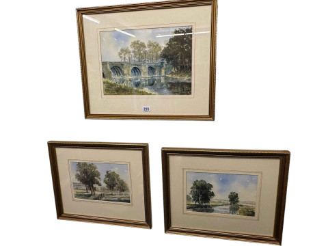 Eric Thompson, five framed watercolours including Darlington Market Square, Barnard Castle, etc. thumbnail