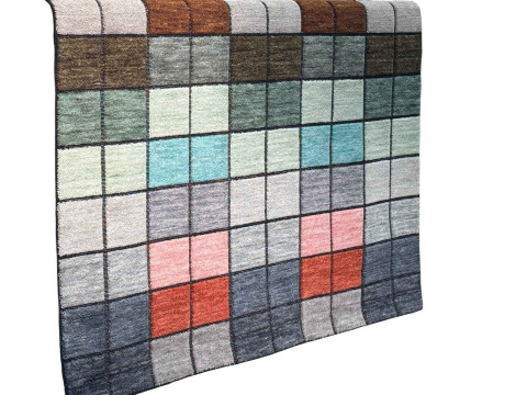 As new Chequers Multi carpet, 2.35 x 1.60m.