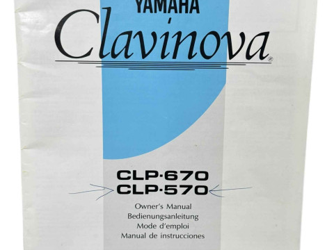 Yamaha CLP 570 Clavinova, 81cm by 140cm by 49cm. thumbnail