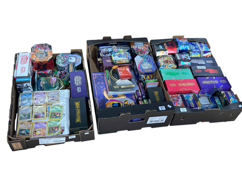 Three boxes of Pokemon including boxed card sets. *Lot sold as seen, contents not guaranteed, no Condition Reports available on this Lot*