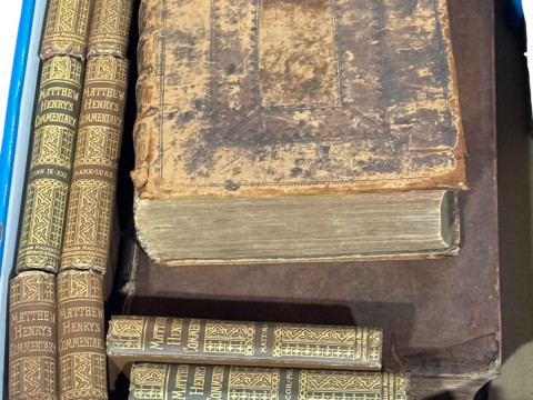 Books, Genuine Works of Flavius Josephus, 18th Century Bible, and Matthew...