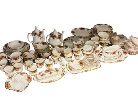 Collection of Royal Albert Old Country Roses tableware, over 100 pieces.