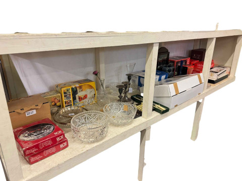 Boxed set of six Bohemia glass goblets, boxed glassware, crystal bowls,...