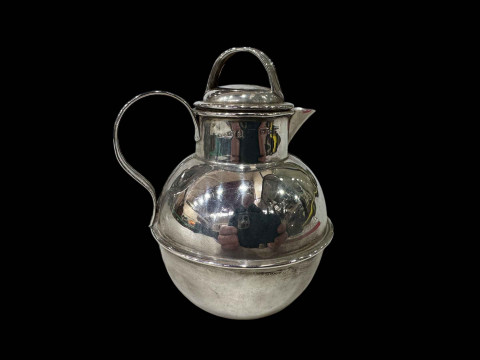 Edwardian silver milk can, Birmingham 1904.