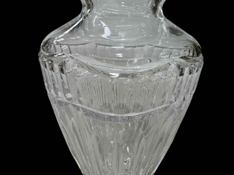 Large Waterford Crystal Pompeii Collection flower vase, 25.5cm.