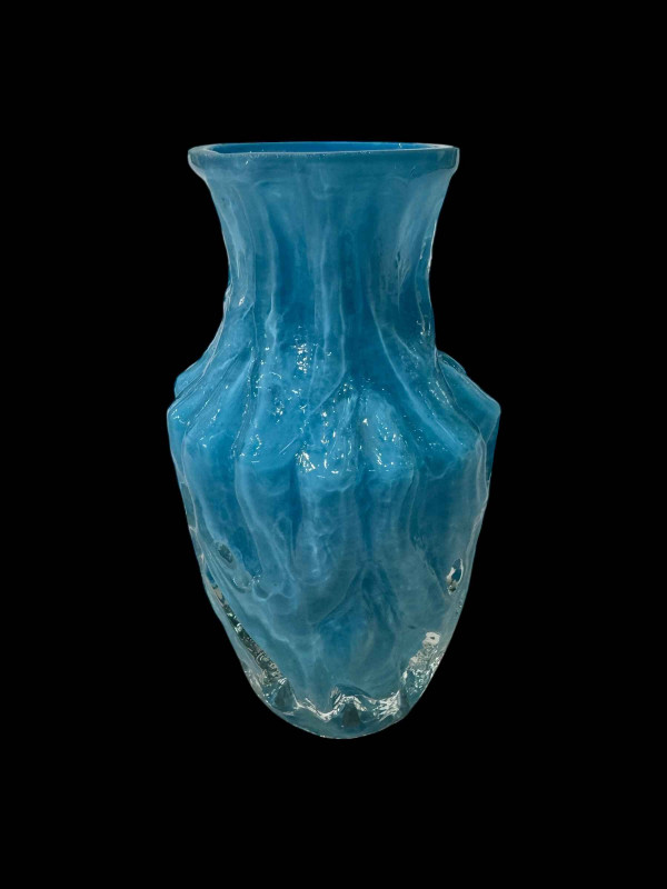 Sommerso glass vase, 16cm.