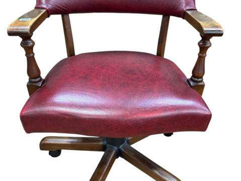 Old Charm adjustable swivel office desk chair.