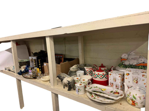 Assorted china and collectables, Royal Worcester coffee cans and saucers,...