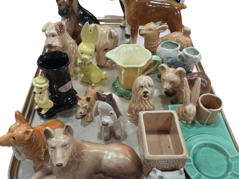 Collection of Sylvac animal ornaments, etc.