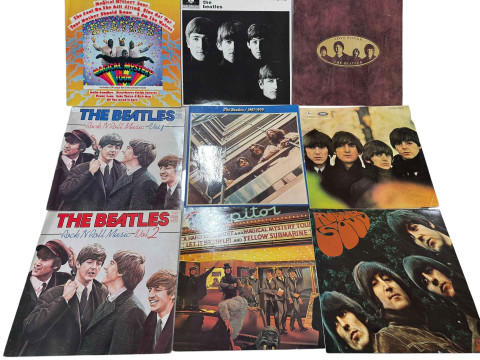 Collection of Beatles, Wings, Paul McCartney records including Magical...