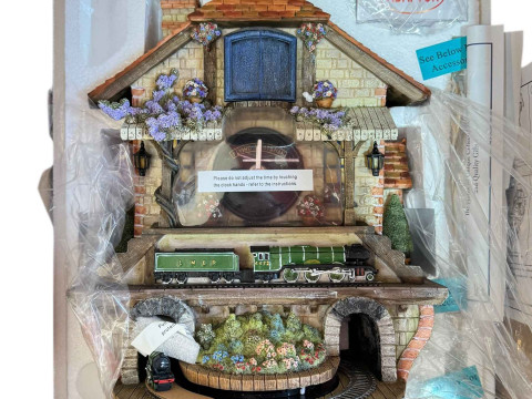 Memories of Steam cuckoo clock (boxed as new).