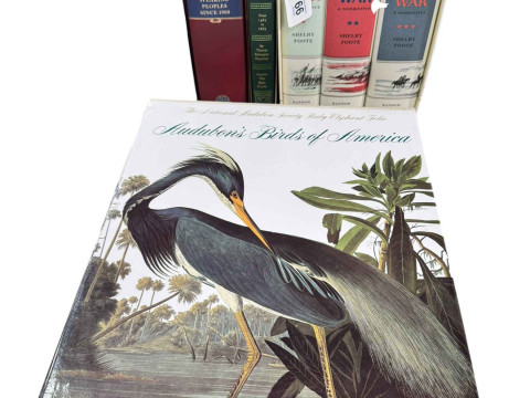 Audubons Birds of America, three volumes The Civil War by Shelby Foote...