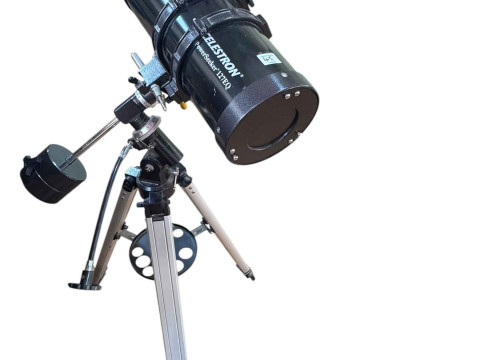 Collection of camera equipment including Nikon D7000 digital camera, Sigma F500mm lens, Nikon D90 camera, lenses and accessories, Celestron telescope, binoculars, monoscope, Staunton chess set, etc. thumbnail