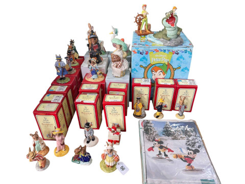 Walt Disney Peter Pan showcase collection, four Royal Albert Beatrix Potter...