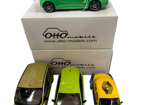 Six Otto Mobile model vehicles; two Renault Clio RS, Volvo 850 R Sedan,...