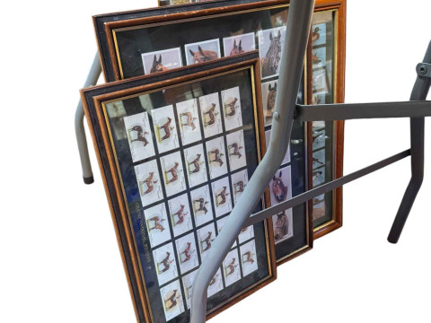 Eleven boxes of collectors cards, annuals, Pokemon cards, assorted tins and framed cigarette cards. thumbnail
