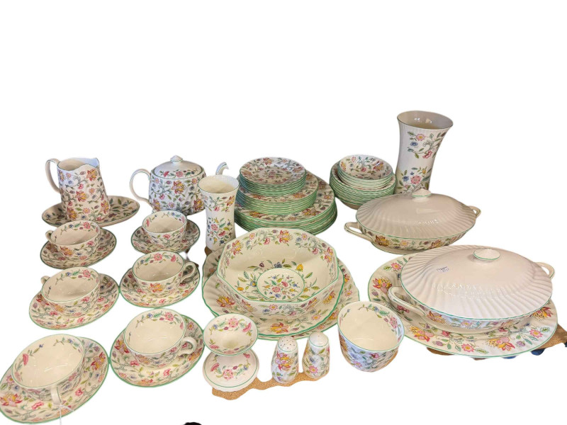 Collection of Minton Haddon Hall tableware including two tureens.