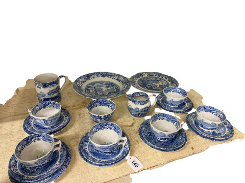 Copeland Spodes Italian blue and white table china.