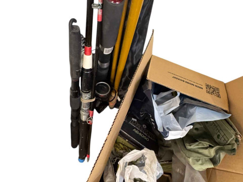 Collection of fishing rods, reels and accessories, etc. thumbnail