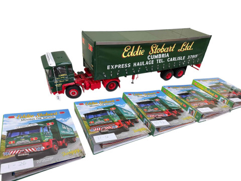 Large Eddie Stobart hand built model of Twiggy, a 1973 DAF articulated...