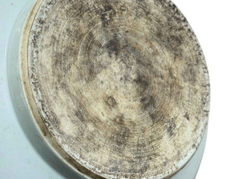 A large Chinese bottle vase painted with foo dogs on white ground, 35cm high. thumbnail