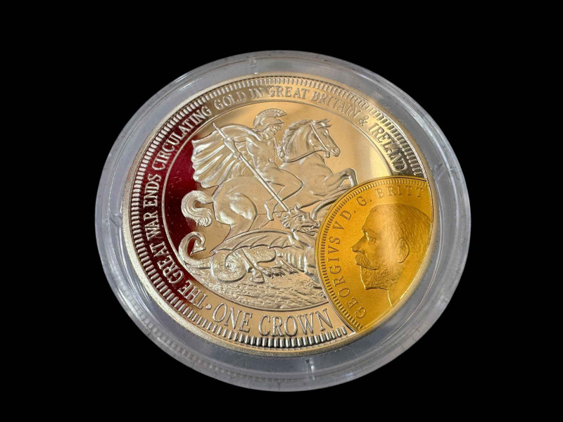 WWI silver commemorative coin with box and certificate.