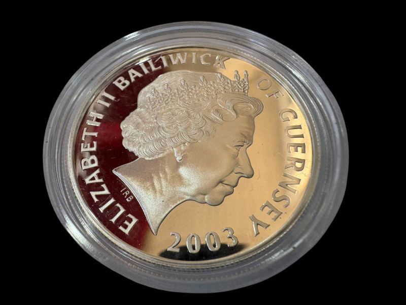 Silver proof 5 pound coin, The History of the Royal Navy Horatio Nelson, 1758-1805.