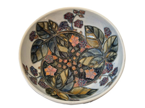 Moorcroft pottery Bramble bowl, 16cm dia. thumbnail