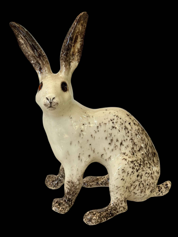 Winstanley pottery seated hare, size 9.