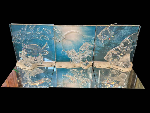 Set of three Swarovski, Wonders of the Sea, Eternity, Harmony and Community,...