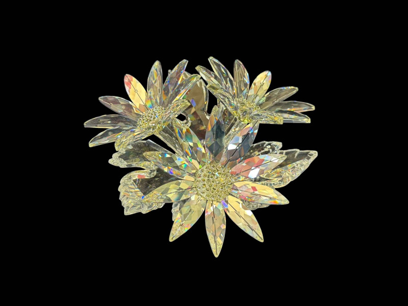 Swarovski crystal maxi flower arrangement, boxed.