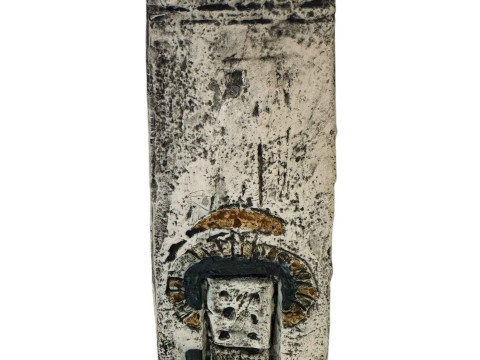 Troika coffin vase with domino design, 17cm. thumbnail