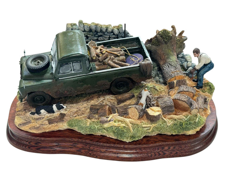 Border Fine Arts Clearing the Way, limited edition with certificate, 29cm wide, packing box.