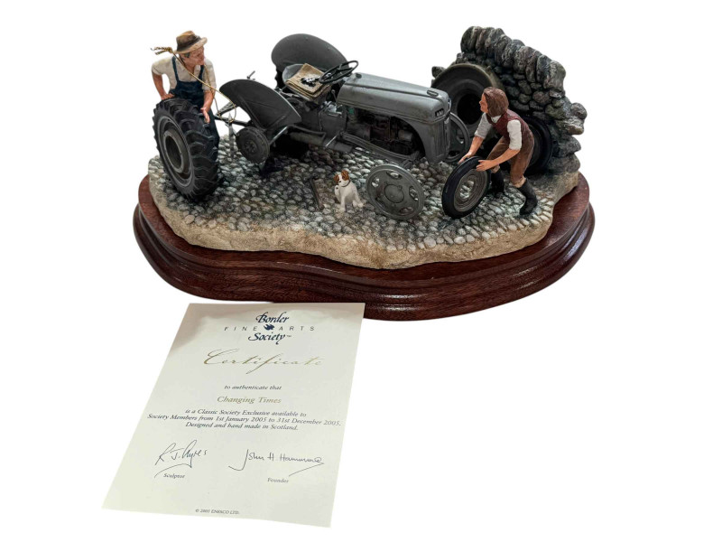 Border Fine Arts Changing Times with certificate, 25cm wide, boxed.