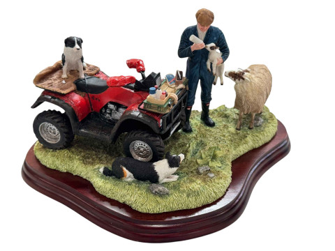 Border Fine Arts A Helping Hand, 23cm across, boxed.