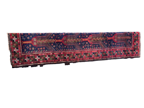 Hand knotted Persian Lori carpet 2.84 by 1.30.