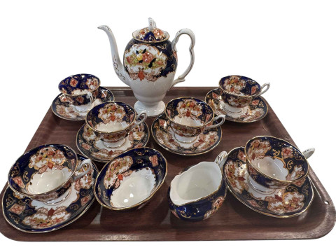 Royal Albert Heirloom fifteen piece coffee set.