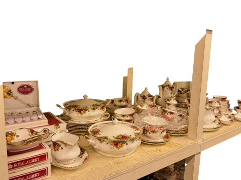 Collection of Royal Albert Country Roses dinner and teaware including...
