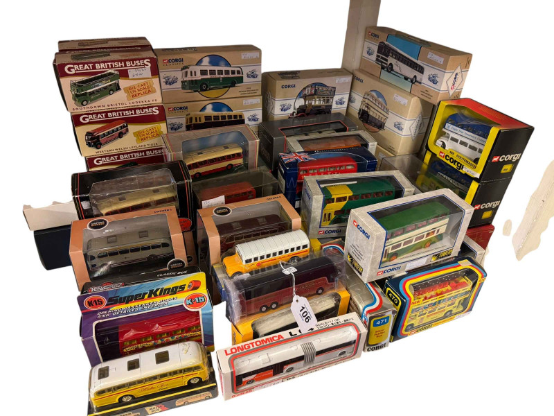 Good collection of Corgi and other model buses.