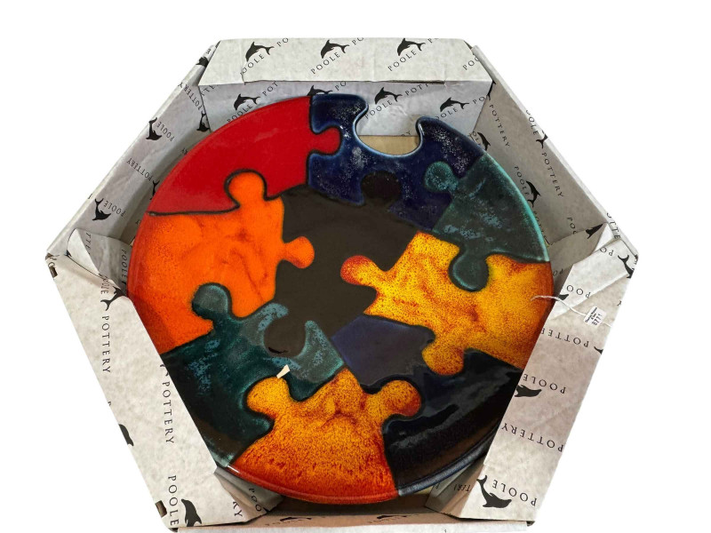 Poole Pottery Jigsaw Puzzle dish, number 116 of 250 edition, boxed.