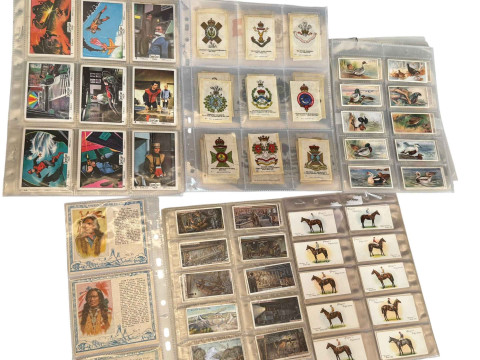 Collection of both silk and cigarette cards including Captain Scarlet...